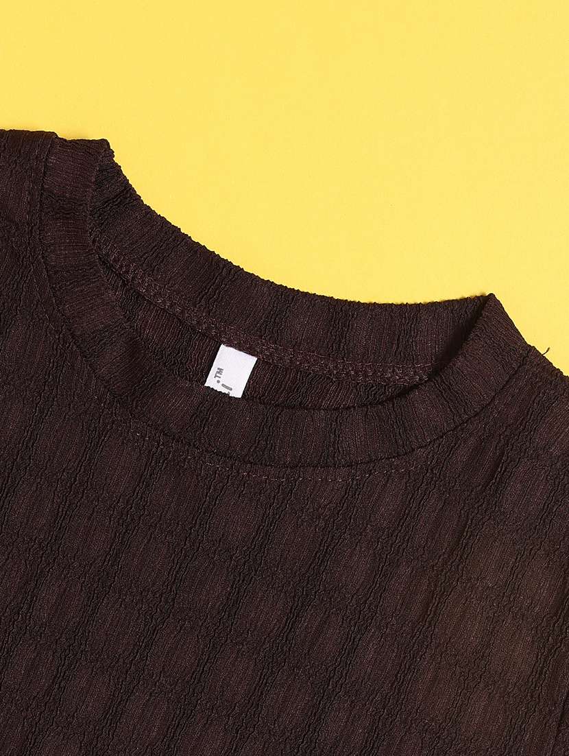 brown cotton plain tee - 22298269 -  Standard Image - 3