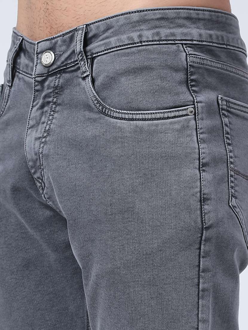 men solid mid rise slim fit jean - 22298302 -  Standard Image - 5