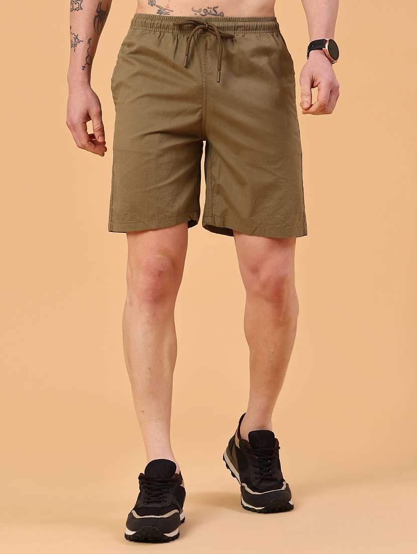 olive cotton  short