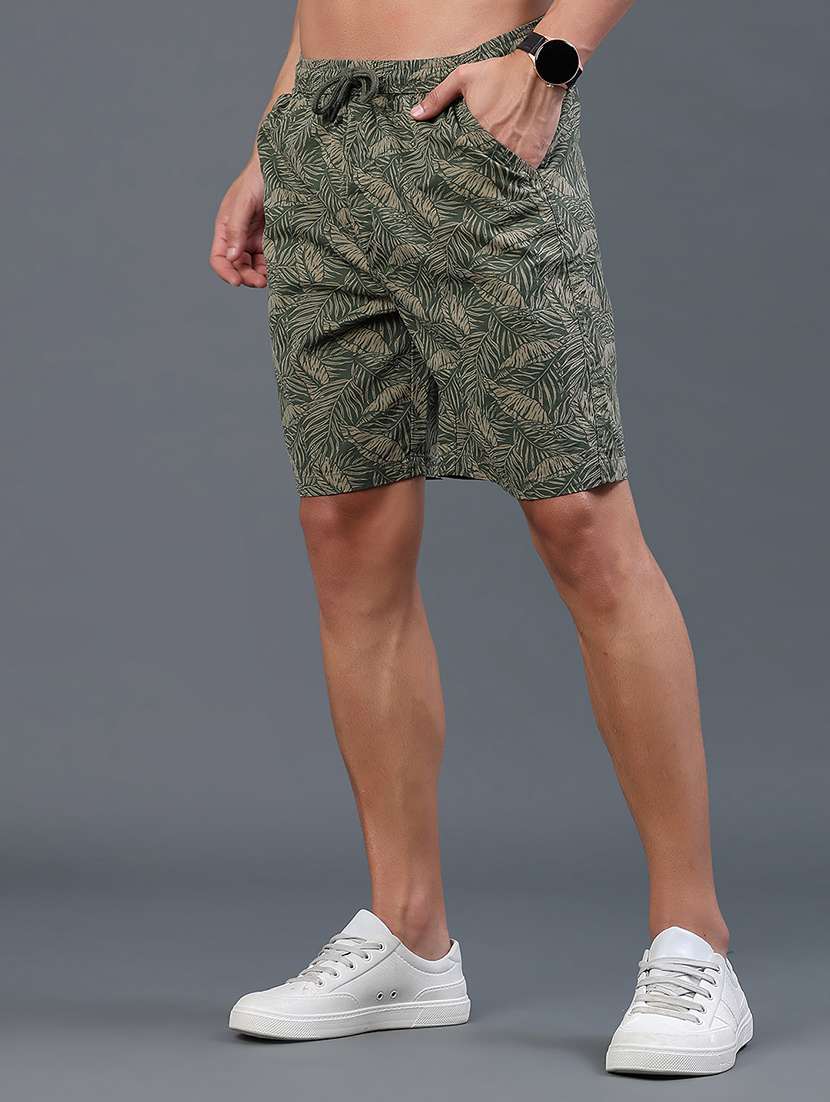 men printed mid rise regular fit shorts - 22298364 -  Standard Image - 3