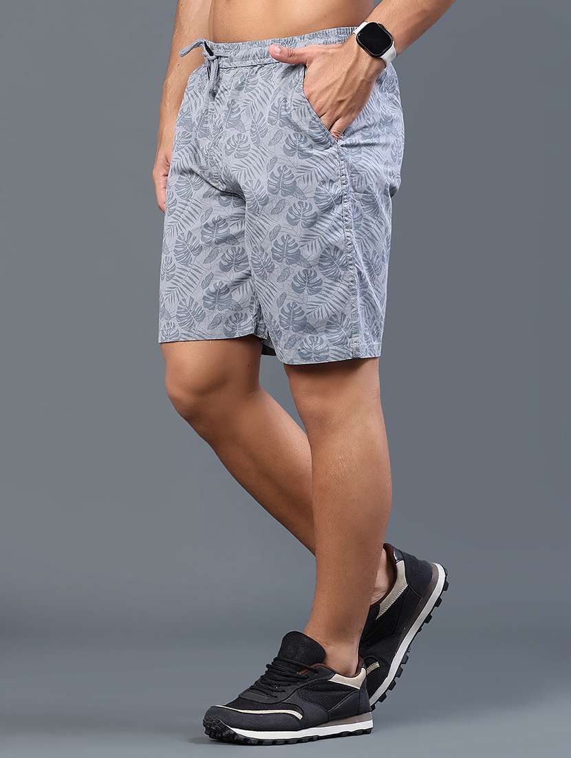 men printed mid rise regular fit shorts - 22298365 -  Standard Image - 3
