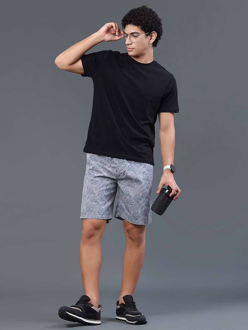 men printed mid rise regular fit shorts - 22298365 -  Standard Image - 5