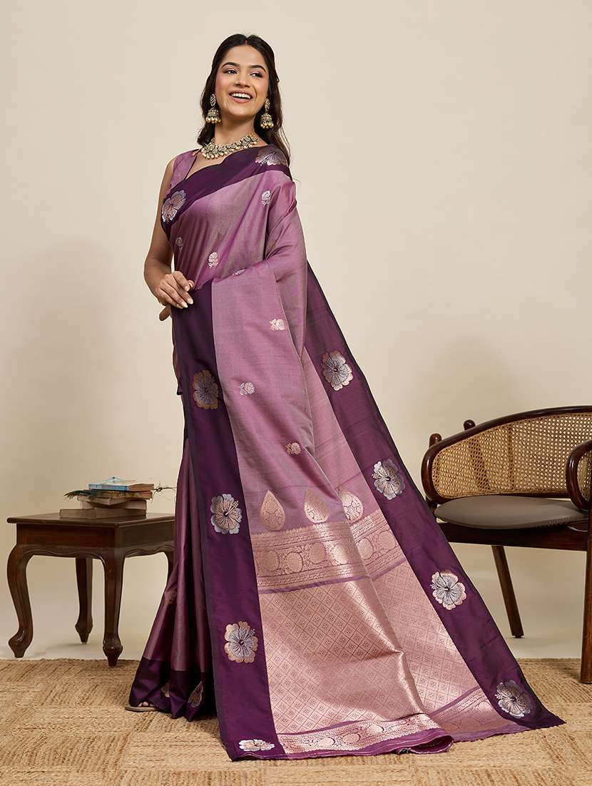 women self design banarasi saree with blouse - 22298676 -  Standard Image - 3