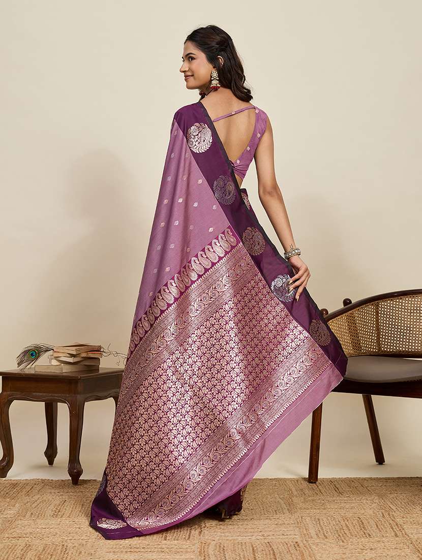 women self design banarasi saree with blouse - 22298682 -  Standard Image - 3