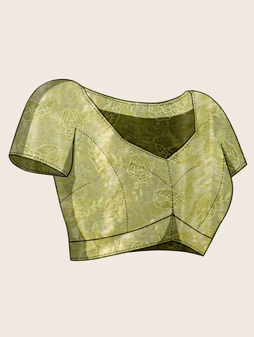 women self design kanjivaram saree with blouse - 22298691 -  Standard Image - 5