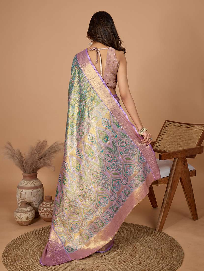 women self design kanjivaram saree with blouse - 22298692 -  Standard Image - 3