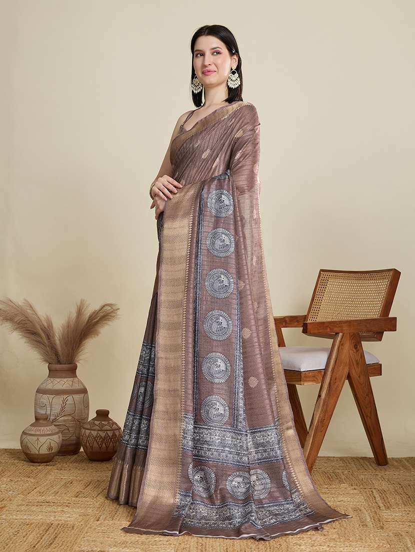 women self design southern silk saree with blouse - 22298694 -  Standard Image - 3