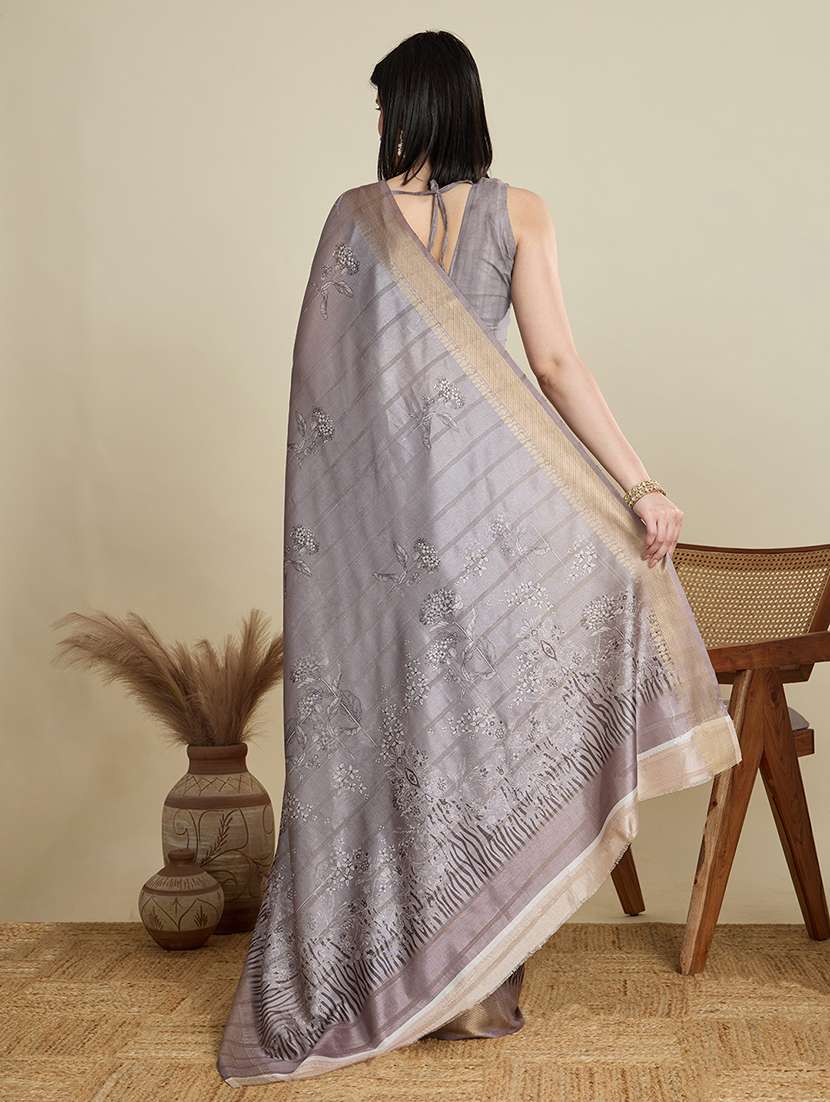 women self design southern silk saree with blouse - 22298697 -  Standard Image - 3