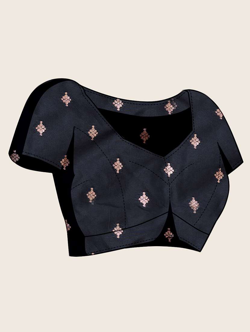 women self design banarasi saree with blouse - 22298708 -  Standard Image - 5