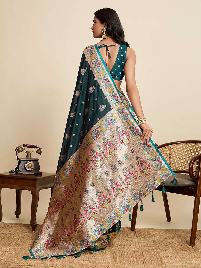 women self design paithani saree with blouse - 22298745 -  Standard Image - 3