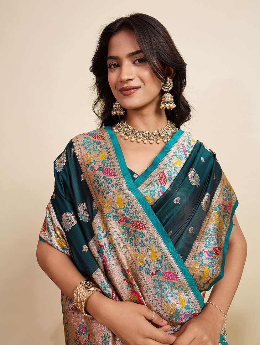 women self design paithani saree with blouse - 22298745 -  Standard Image - 5