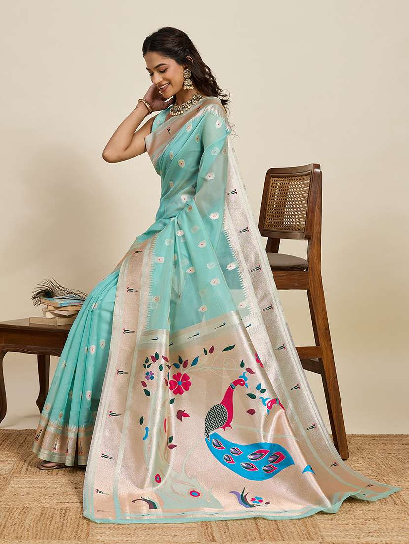 women self design paithani saree with blouse - 22298752 -  Standard Image - 3