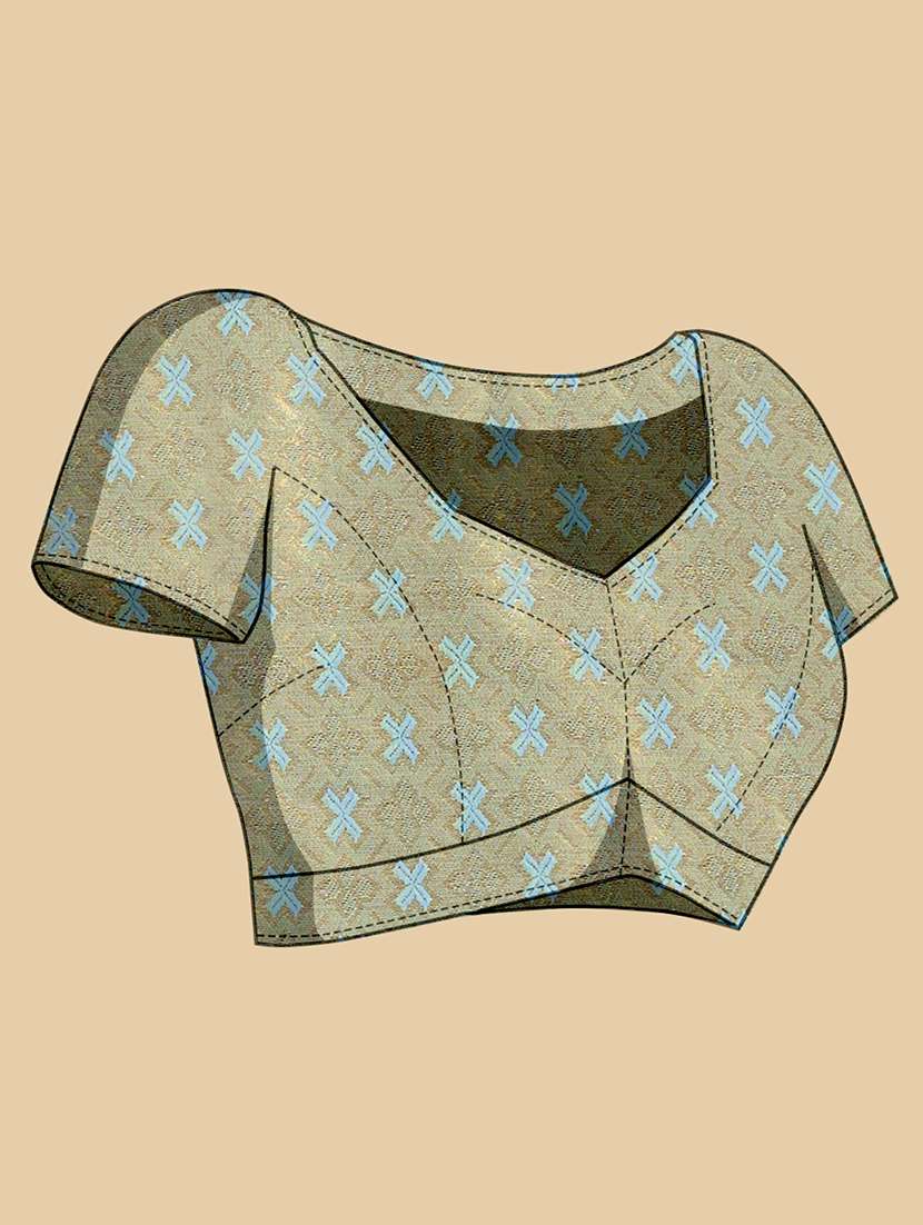 women self design kanjivaram saree with blouse - 22298757 -  Standard Image - 5