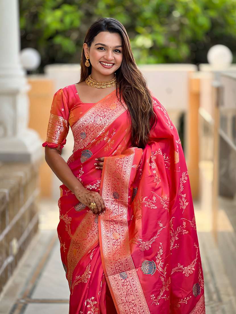 women self design banarasi saree with blouse - 22298805 -  Standard Image - 3