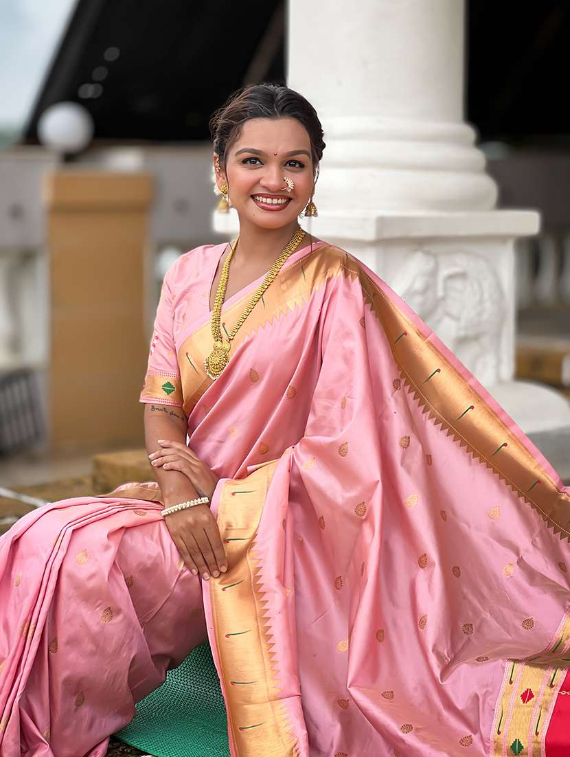 women self design paithani saree with blouse - 22298878 -  Standard Image - 3