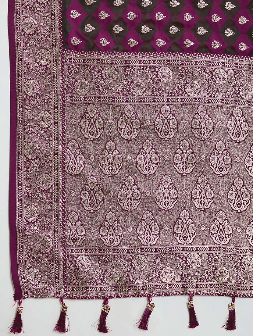 women self design banarasi saree with blouse - 22298998 -  Standard Image - 5