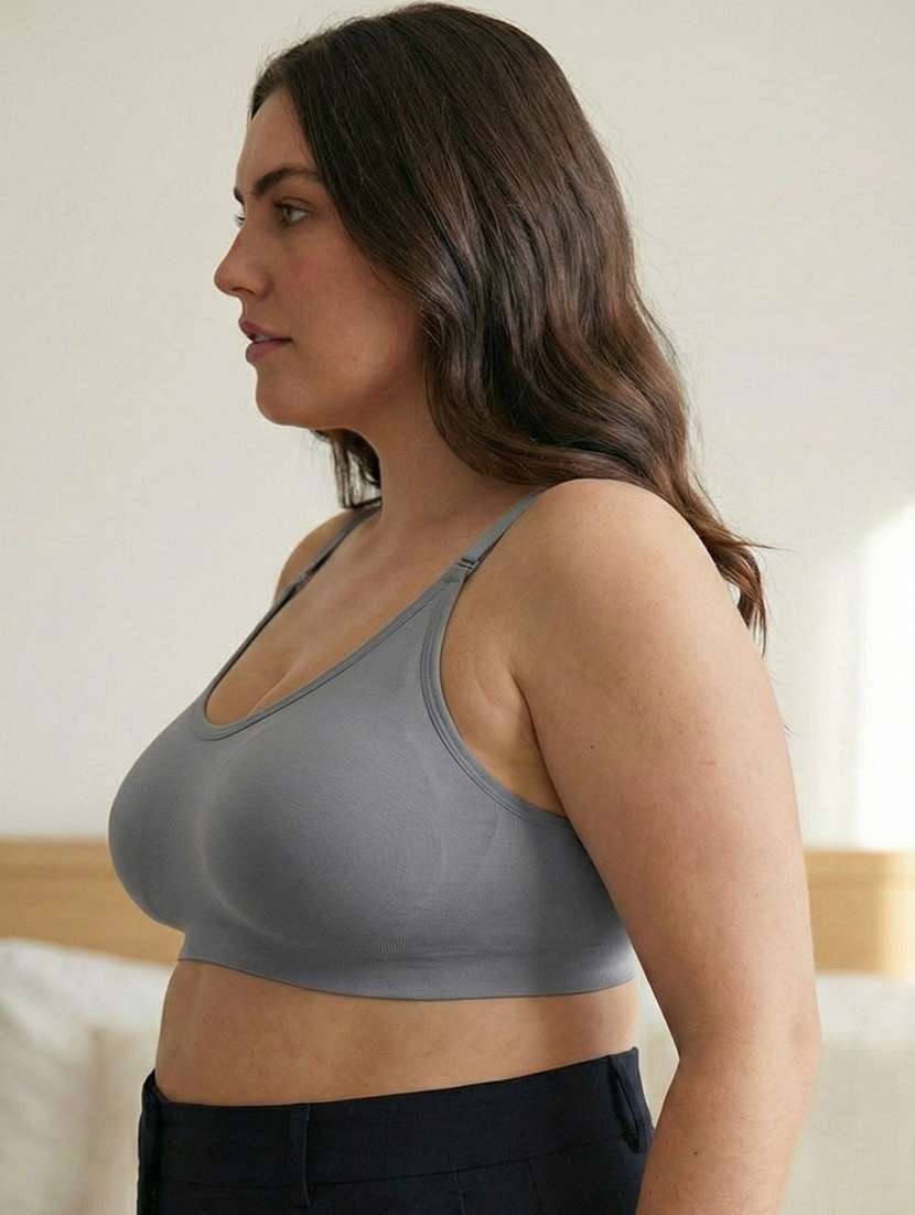 women plus size solid non padded bra - 22299009 -  Standard Image - 3