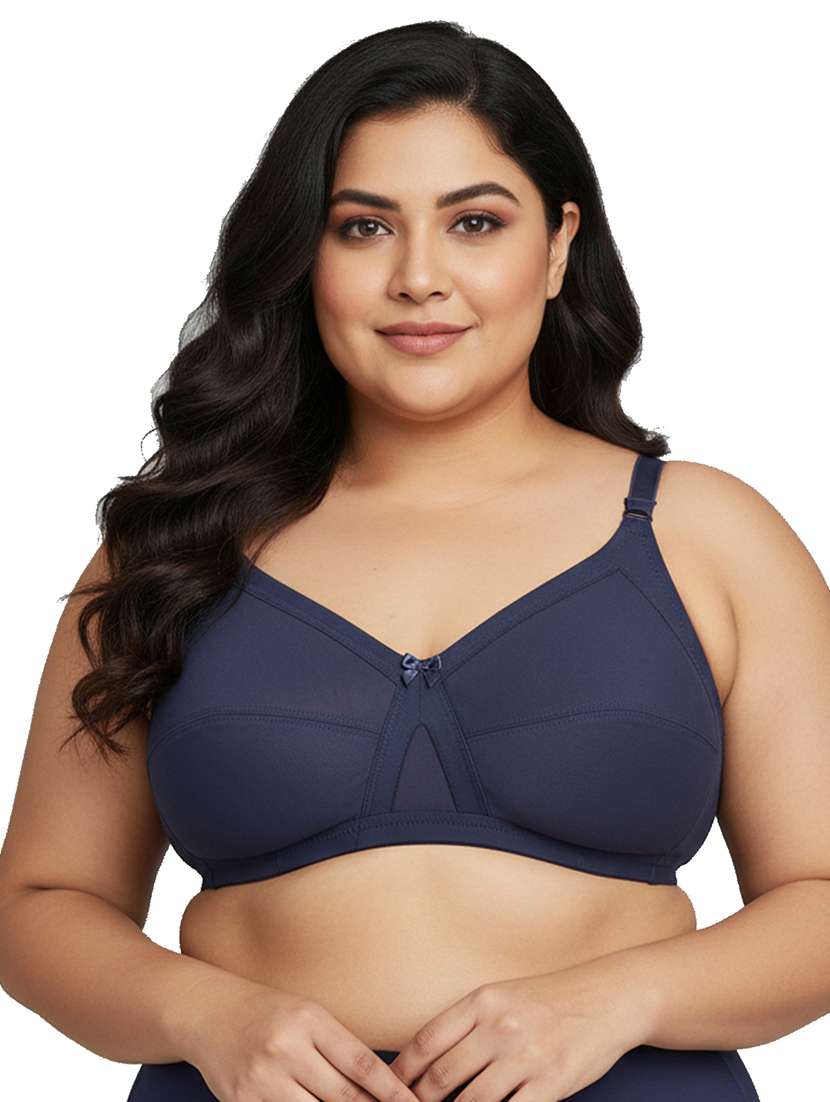 women plus size solid non padded bra