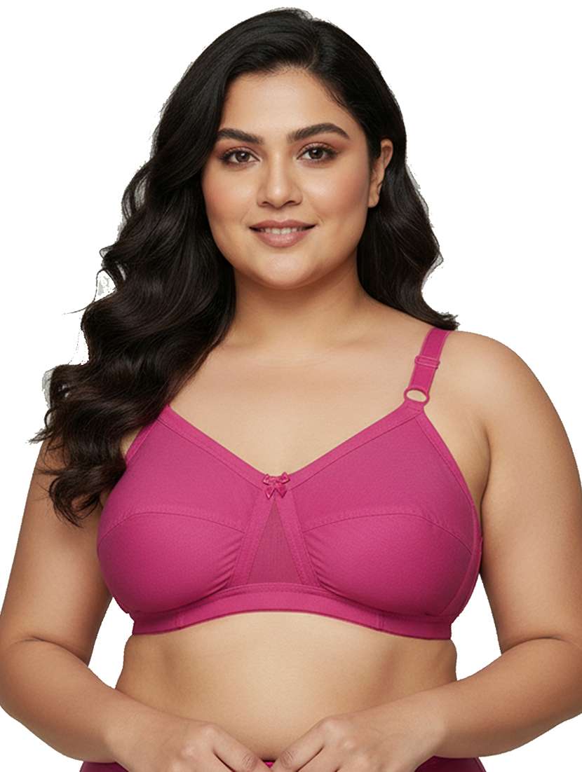 women plus size solid non padded bra