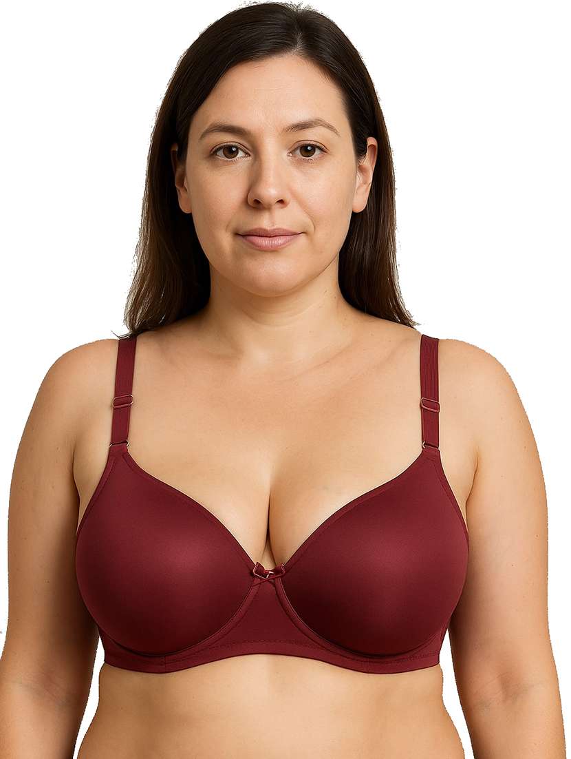 women plus size solid non padded bra