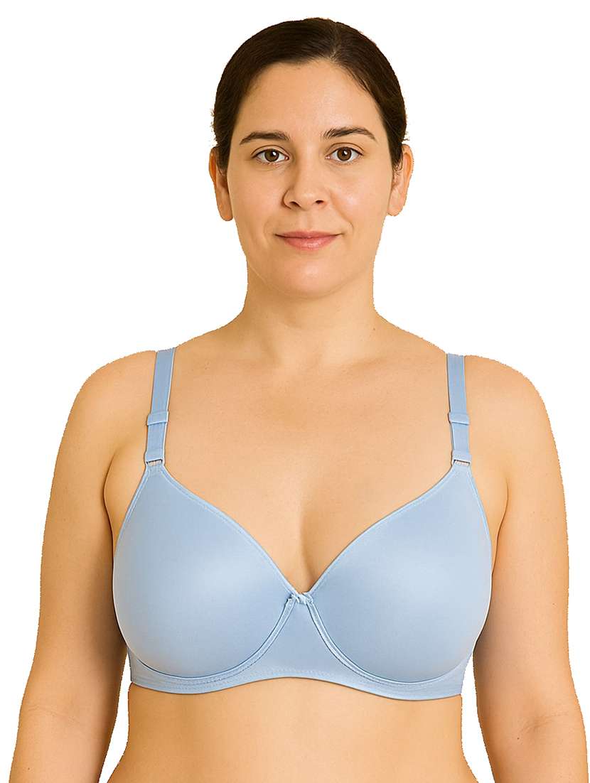 women plus size solid lightly padded bra