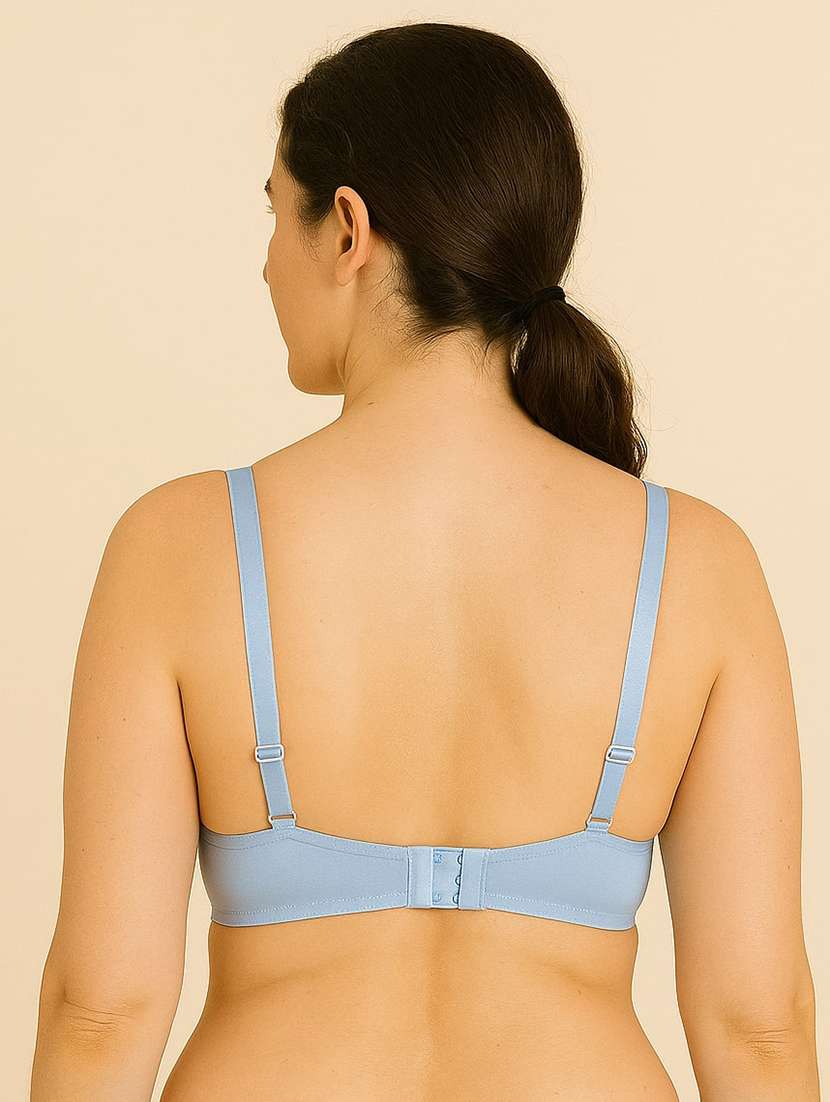 women plus size solid lightly padded bra - 22299037 -  Standard Image - 3