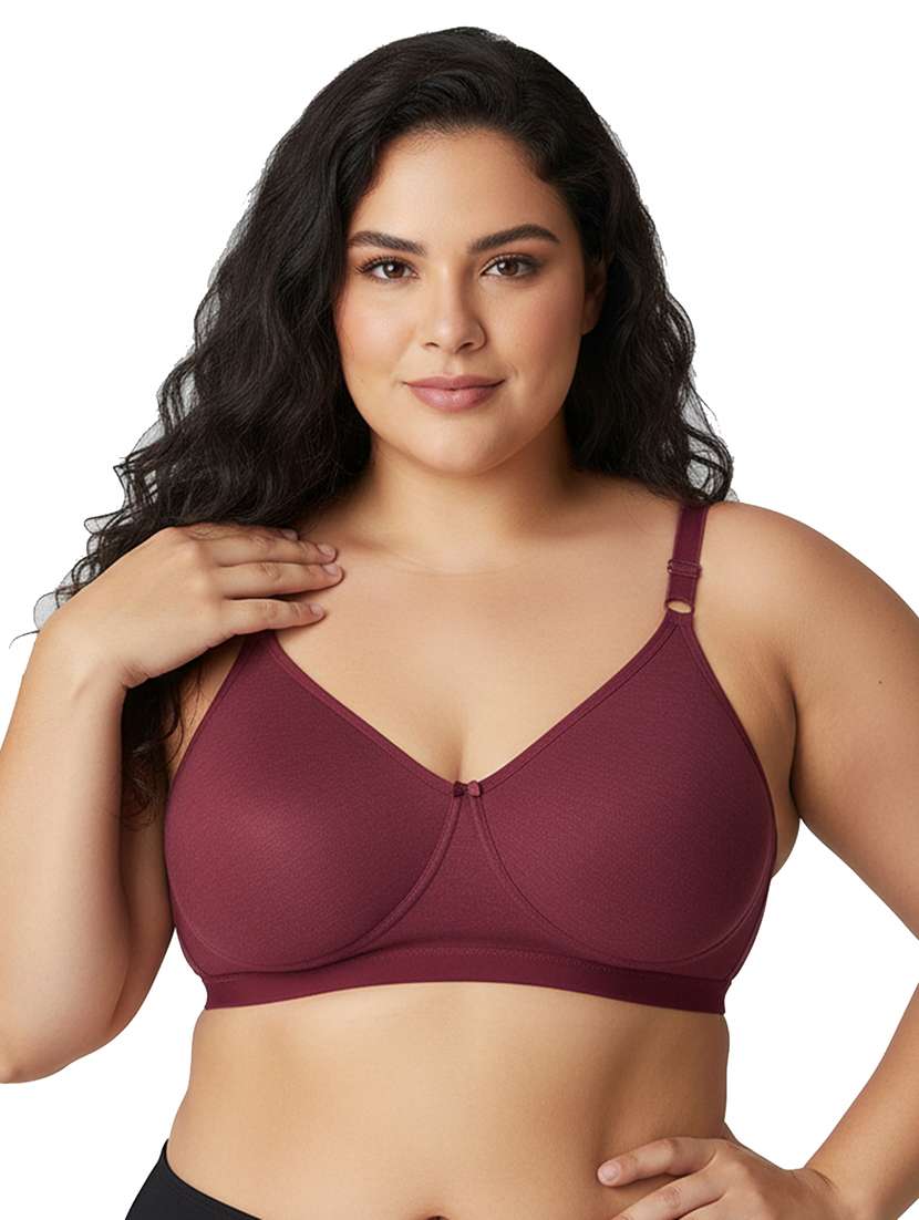women plus size solid non padded bra - 22299038 -  Standard Image - 3