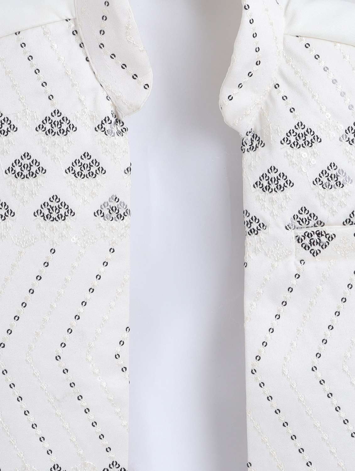 cream cotton blend sherwani kurtas & kurta set - 22299047 -  Standard Image - 5