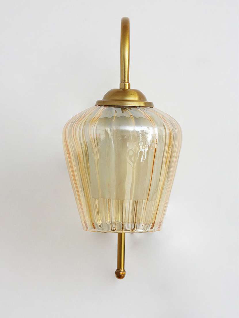 antique bend gold tulip shape wall light - 22299114 -  Standard Image - 3