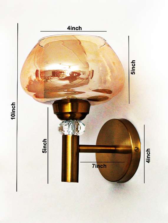decorative amber bubble glass wall light - 22299122 -  Standard Image - 5