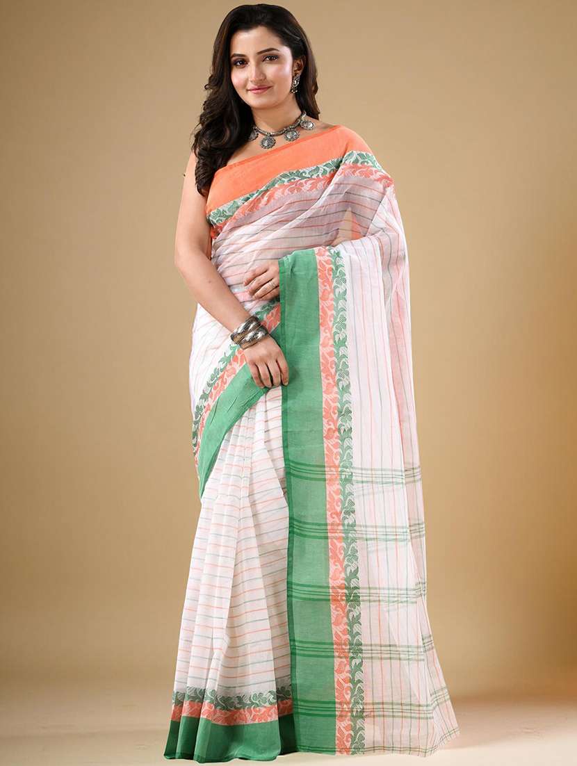 women self design handloom saree
