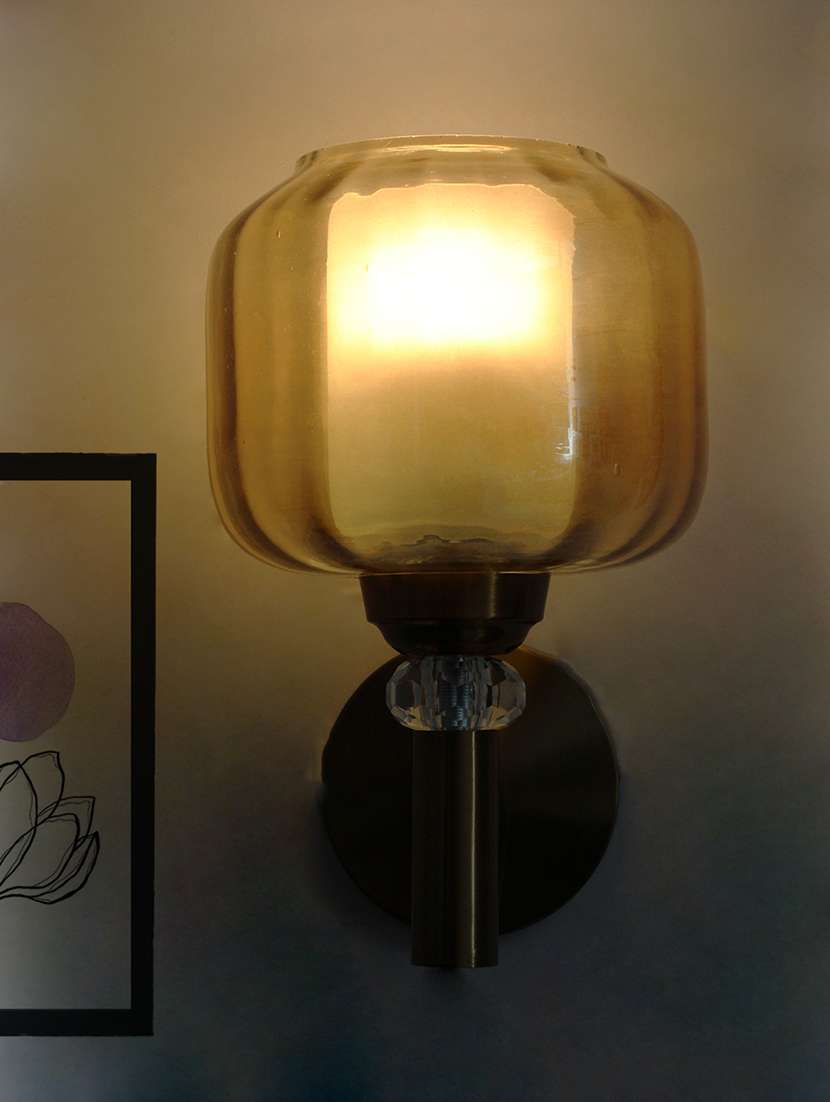 modern vintage jar globe wall light