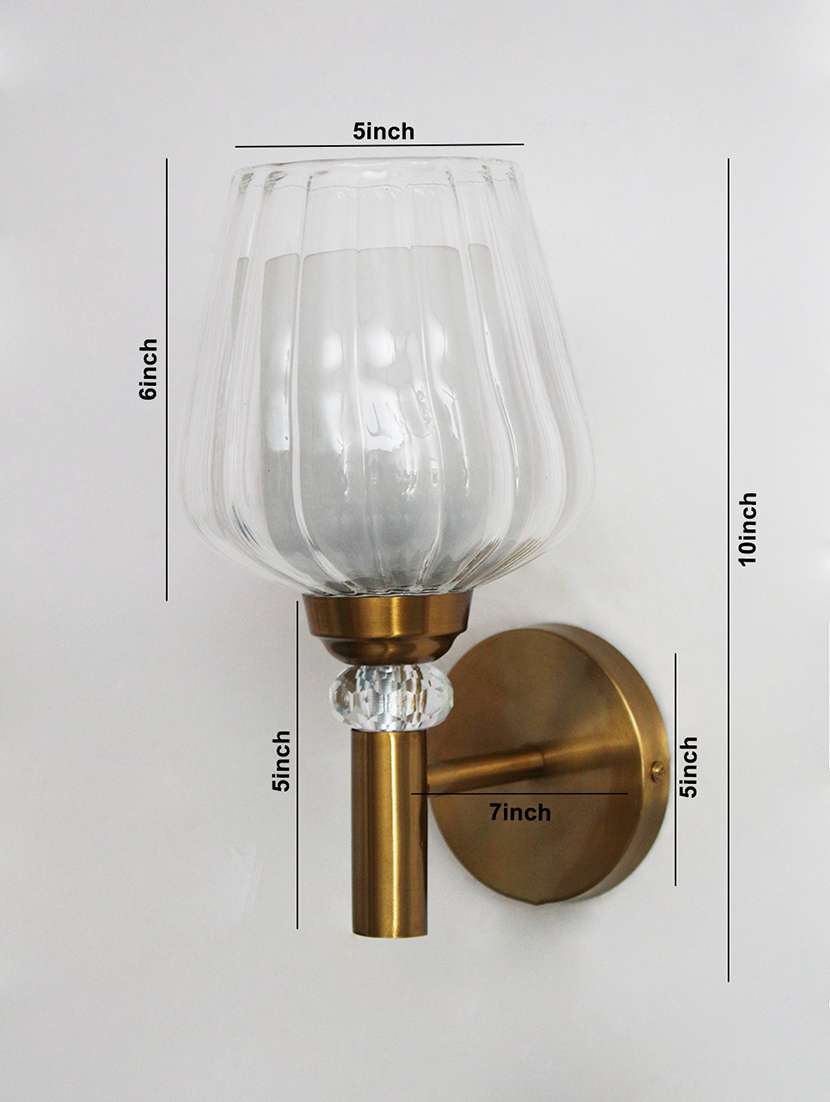 petal-shaped clear modern glass wall light - 22299165 -  Standard Image - 5