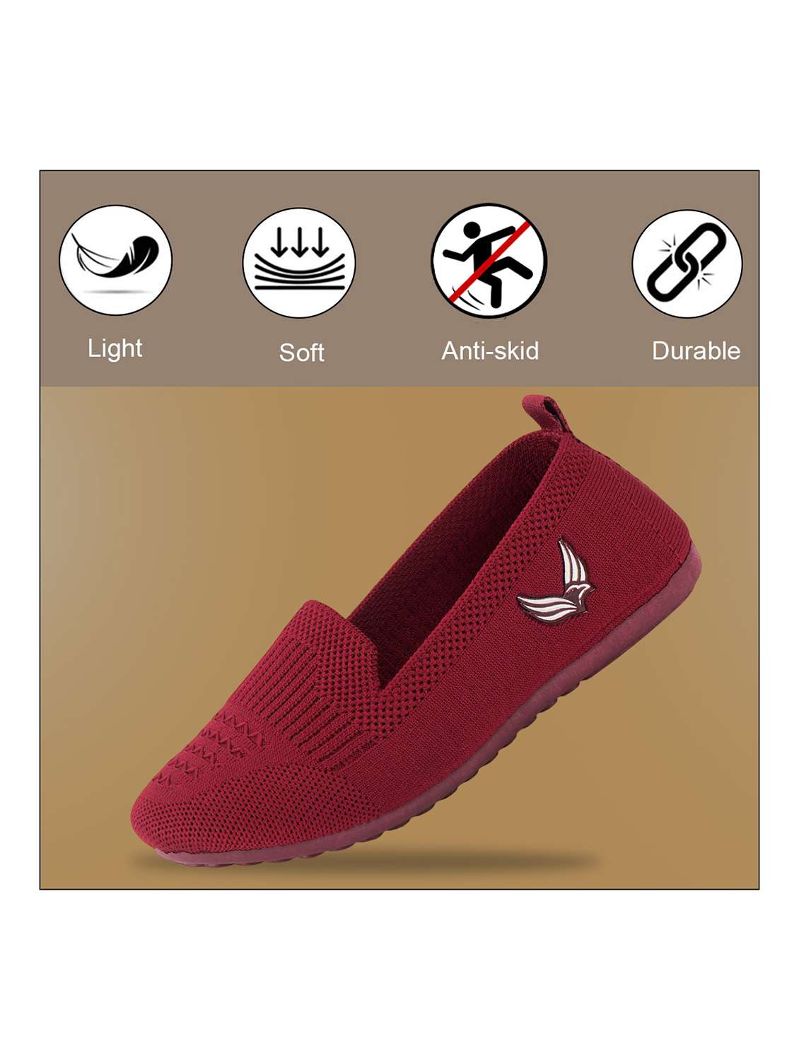 women solid slip on ballerina - 22299187 -  Standard Image - 3