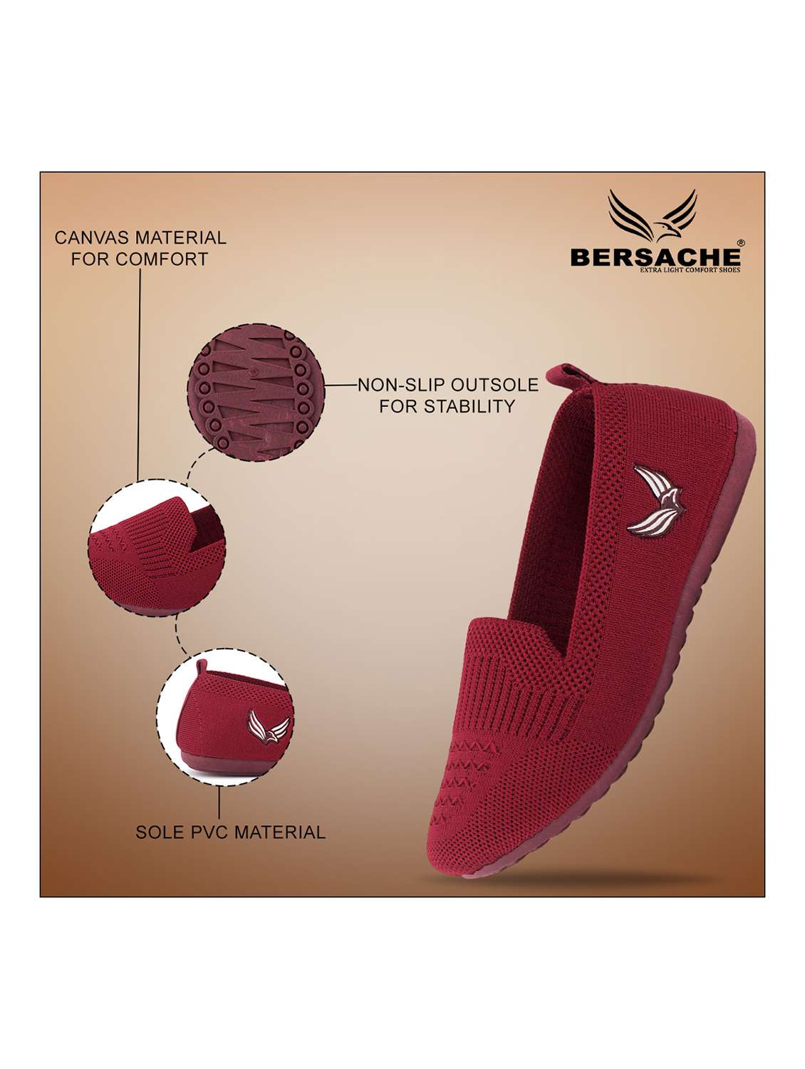 women solid slip on ballerina - 22299187 -  Standard Image - 5