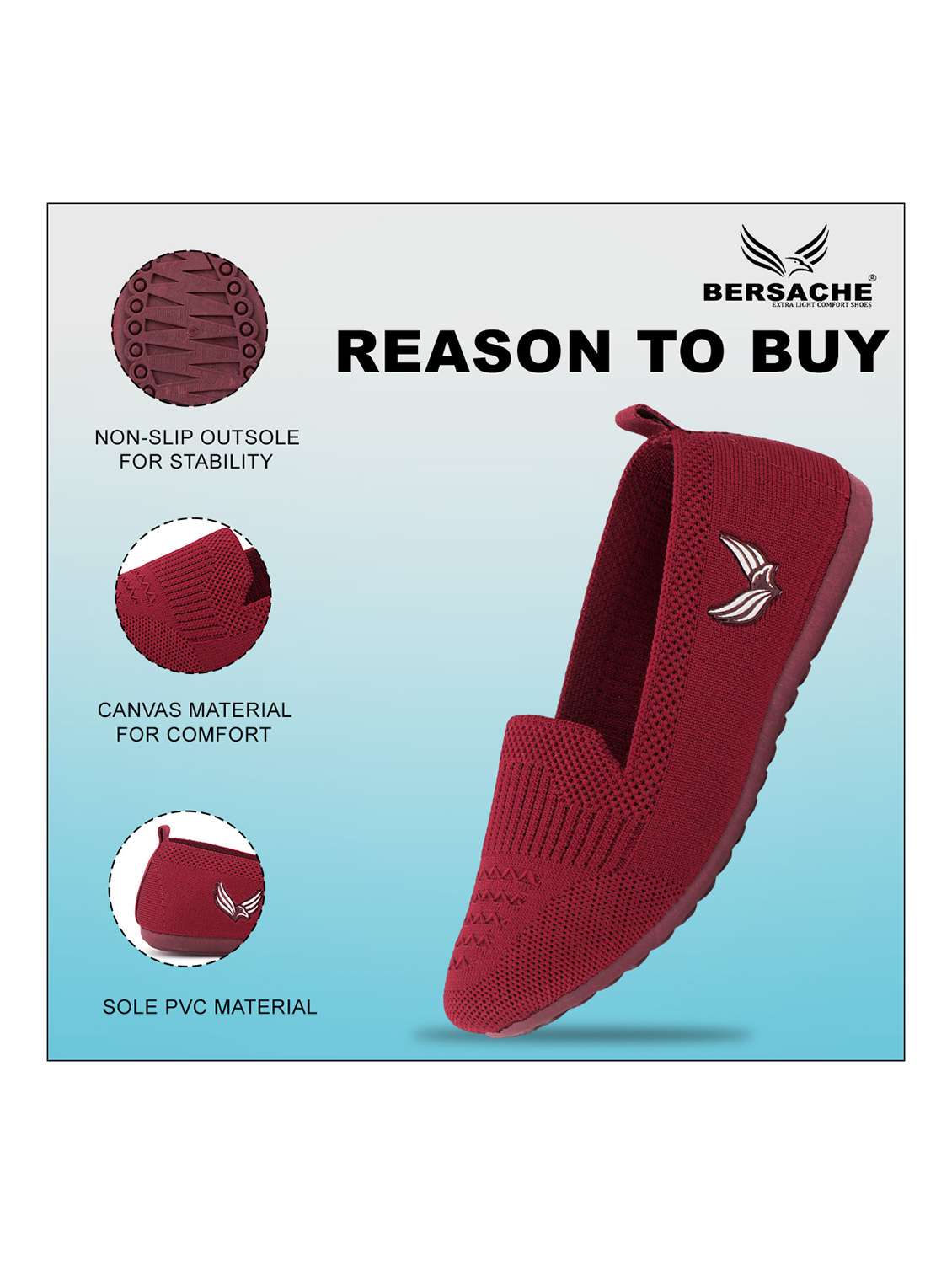 women solid slip on ballerina - 22299191 -  Standard Image - 5