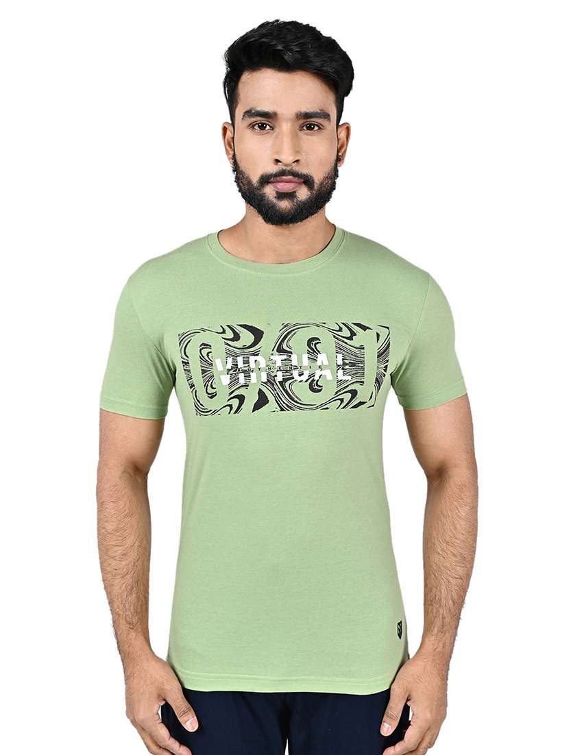 men typographic short sleeve slim fit t-shirt