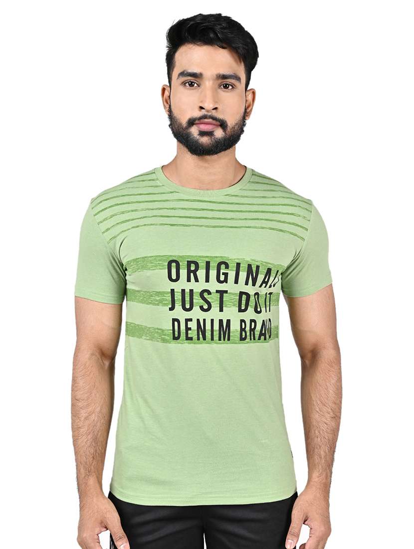 men printed short sleeve slim fit t-shirt