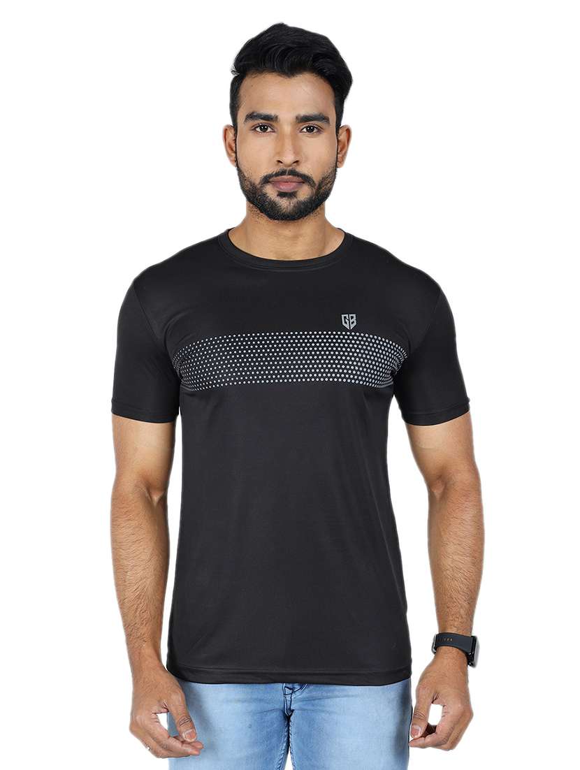 men printed short sleeve slim fit t-shirt