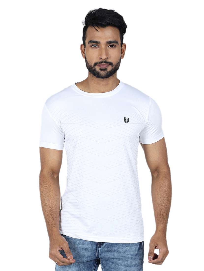 men logo print short sleeve slim fit t-shirt