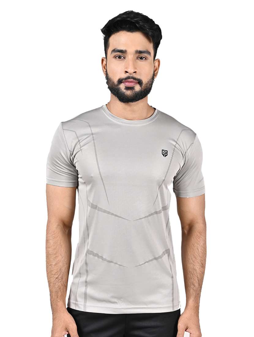 men printed short sleeve slim fit t-shirt