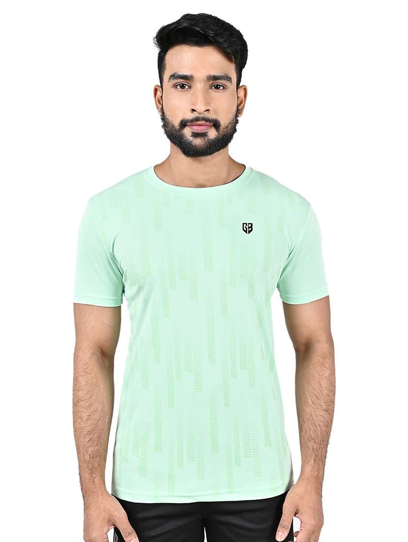 men printed short sleeve slim fit t-shirt