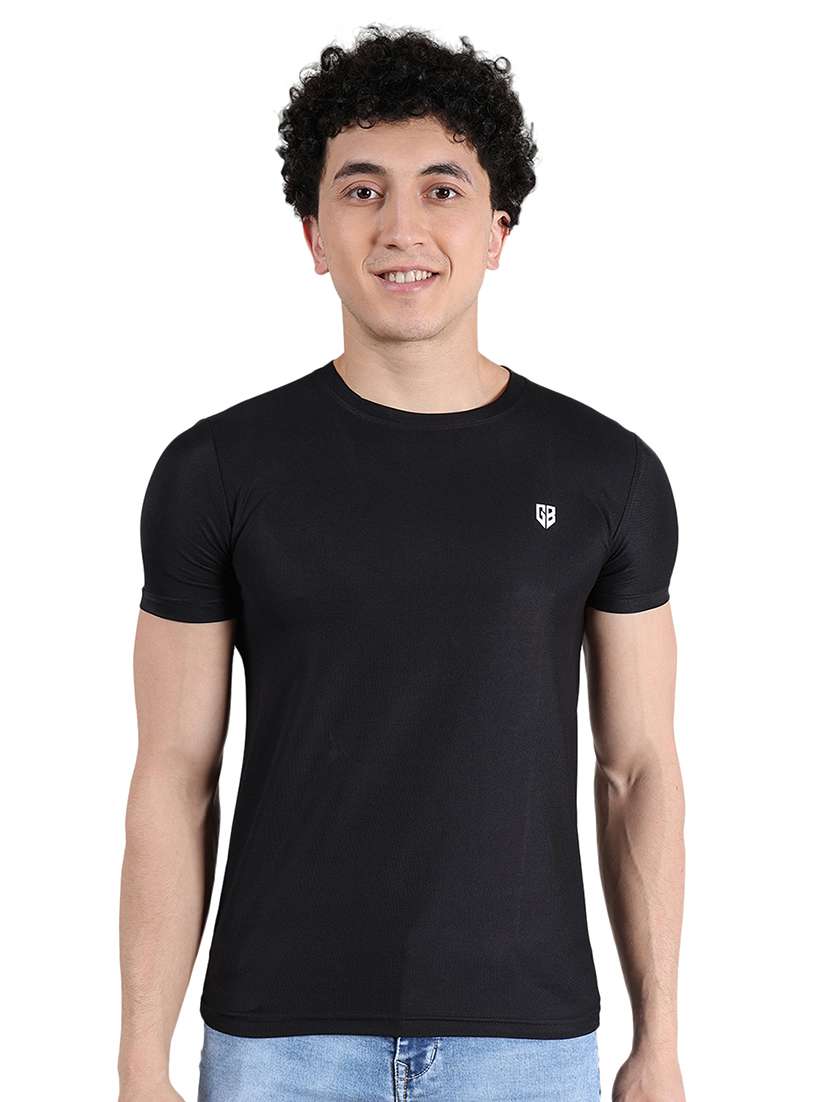 men logo print short sleeve slim fit t-shirt