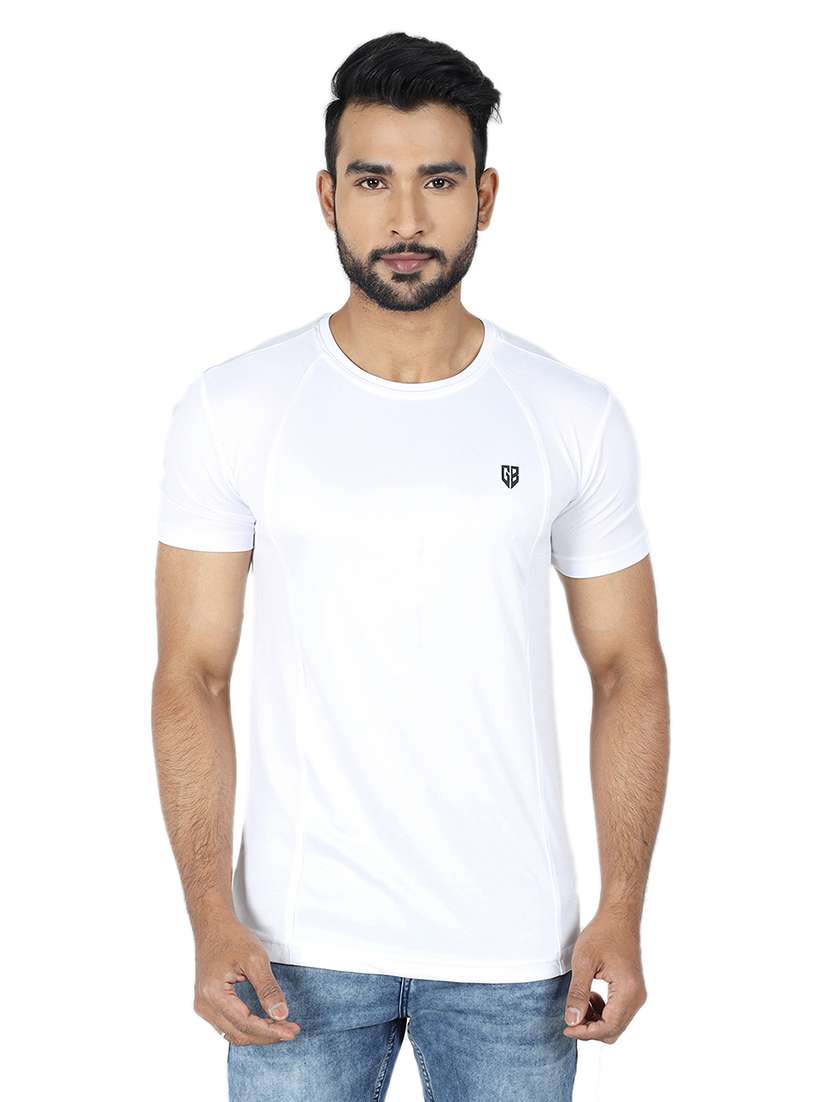 men logo print short sleeve slim fit t-shirt