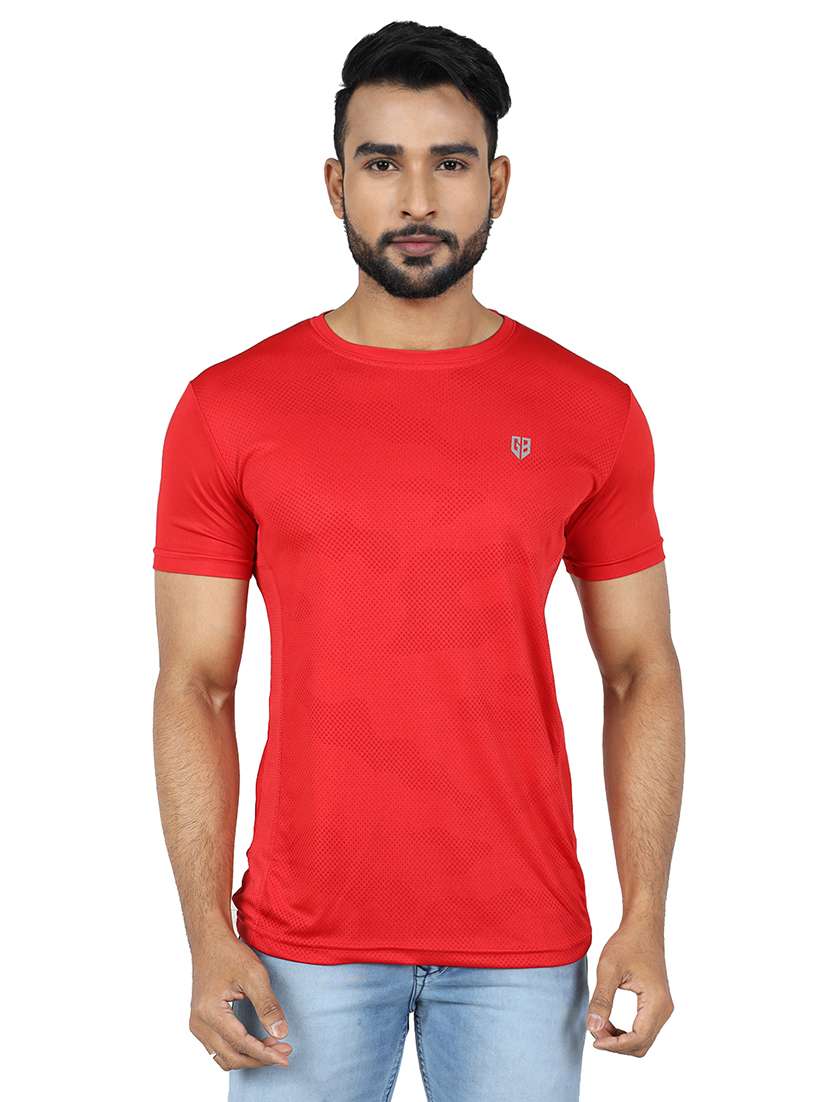 men printed short sleeve slim fit t-shirt
