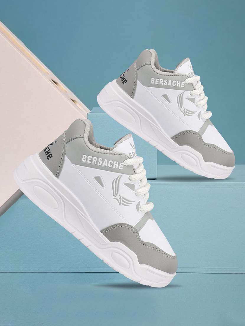 boys color blocked lace up sneakers