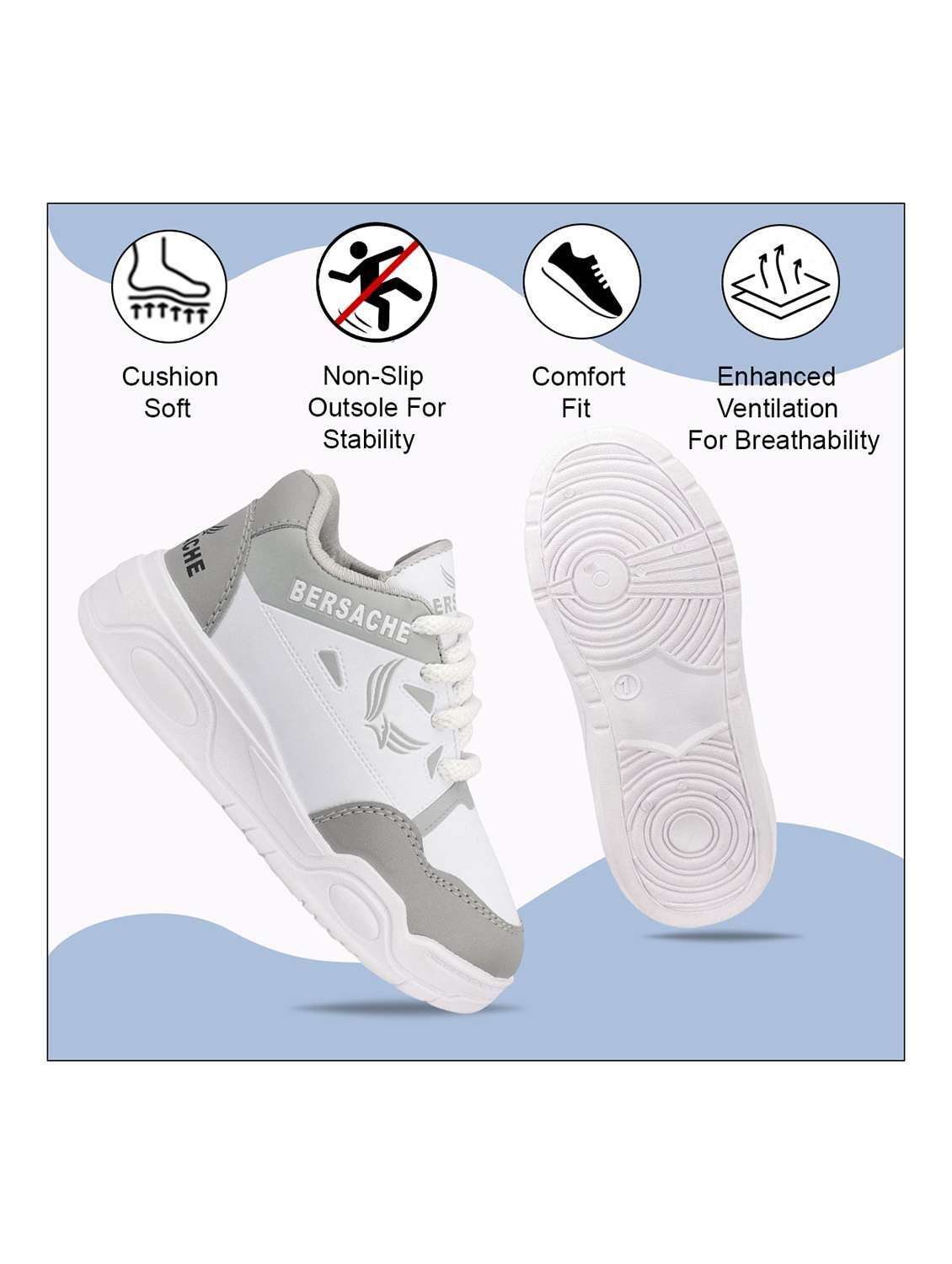 boys color blocked lace up sneakers - 22299366 -  Standard Image - 3
