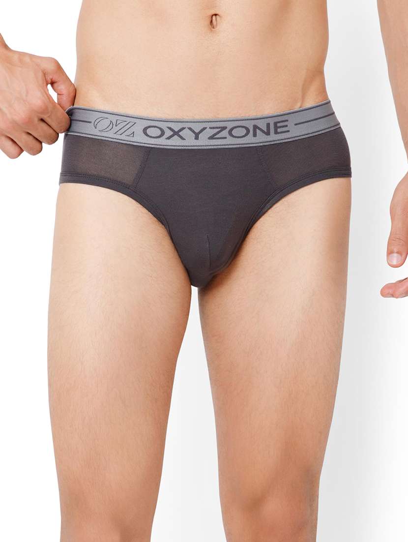 men solid low rise hipster brief