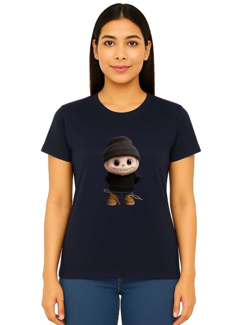 women printed short sleeve t-shirt