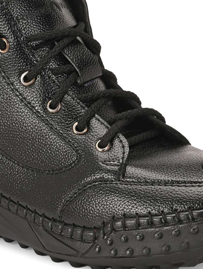 men black lace up boot - 22299455 -  Standard Image - 5
